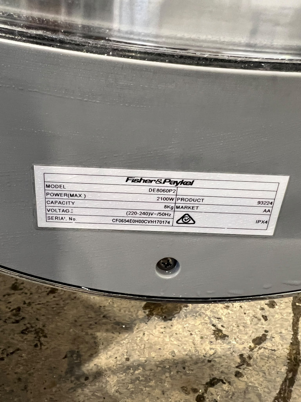Fisher & Paykel 8kg Condenser Dryer – White