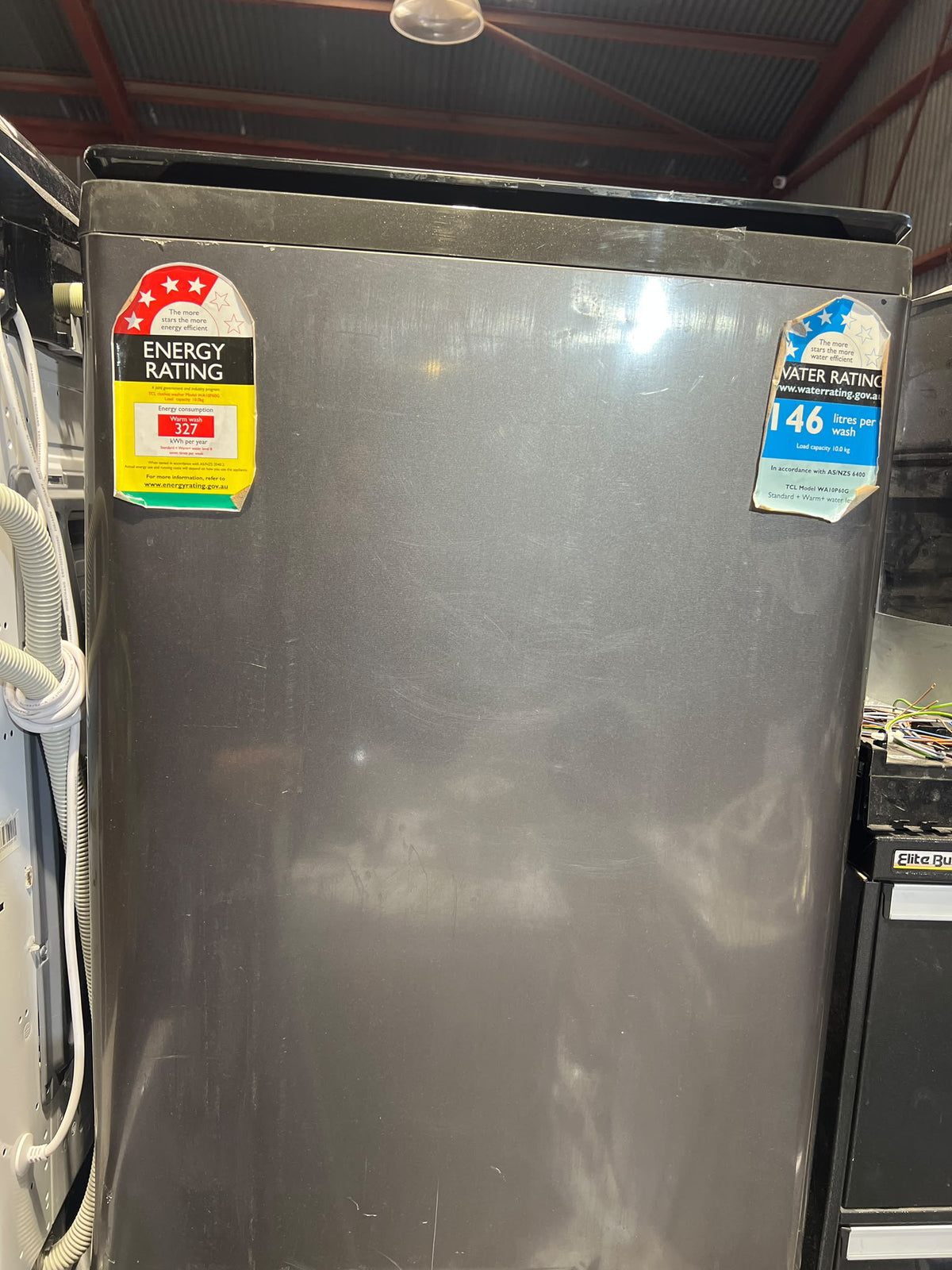 TCL 10kg Top Load Washing Machine – Grey
