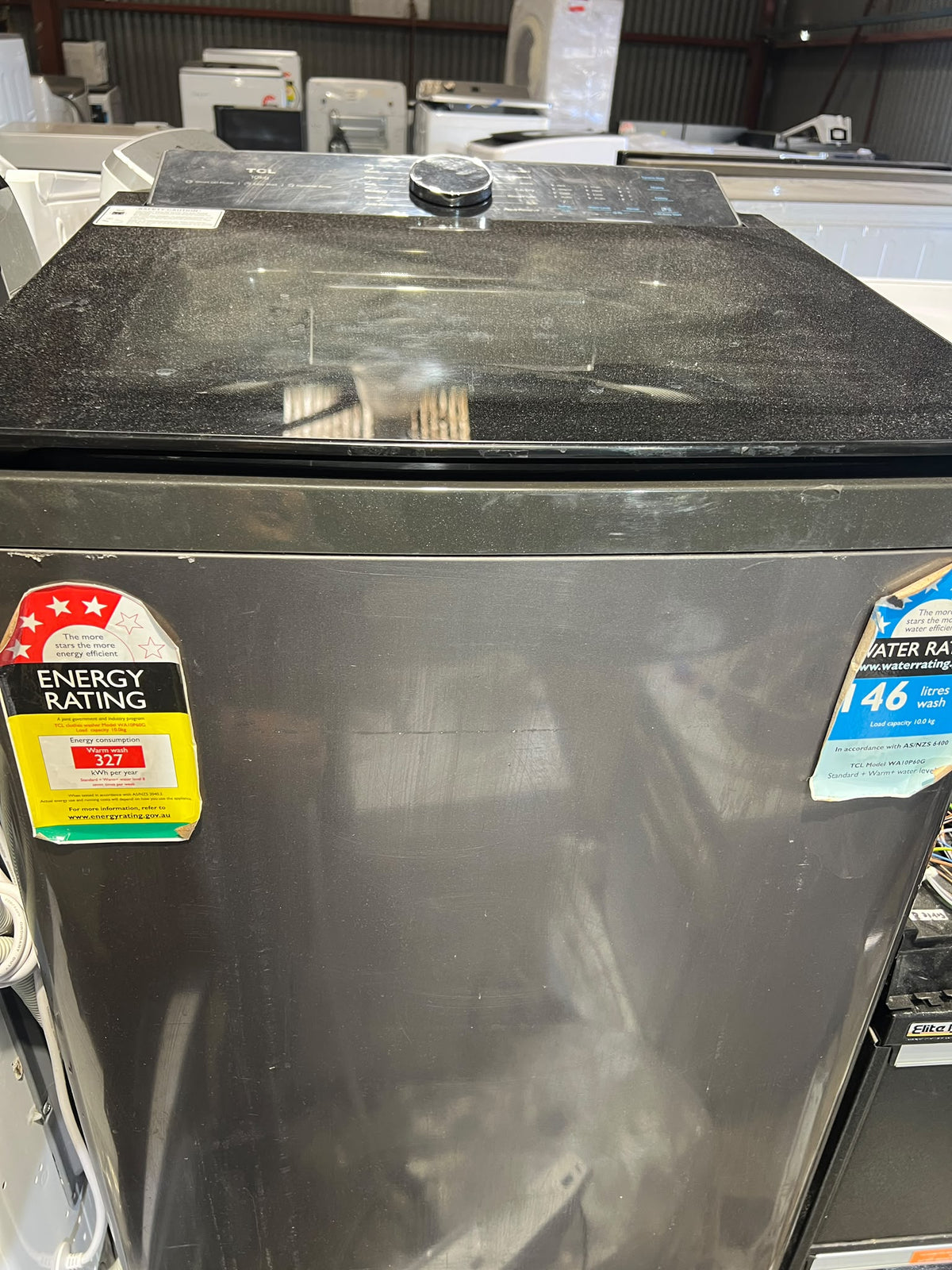 TCL 10kg Top Load Washing Machine – Grey