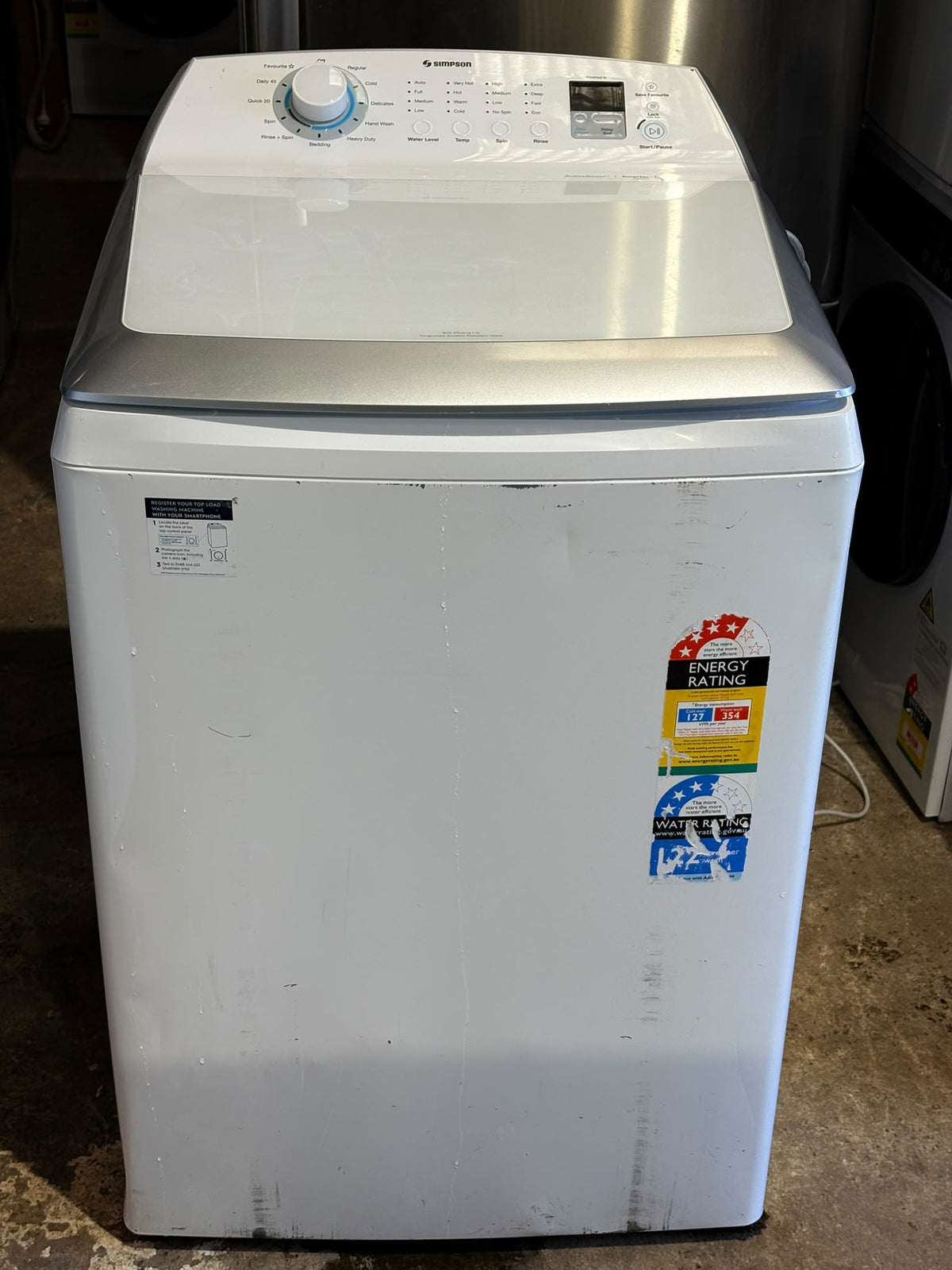 Simpson 10kg ActiveBoost Top Load Washing Machine