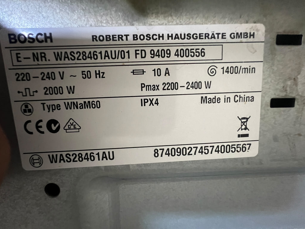 Bosch WAS28461AU 7.5kg Front Load Washing Machine
