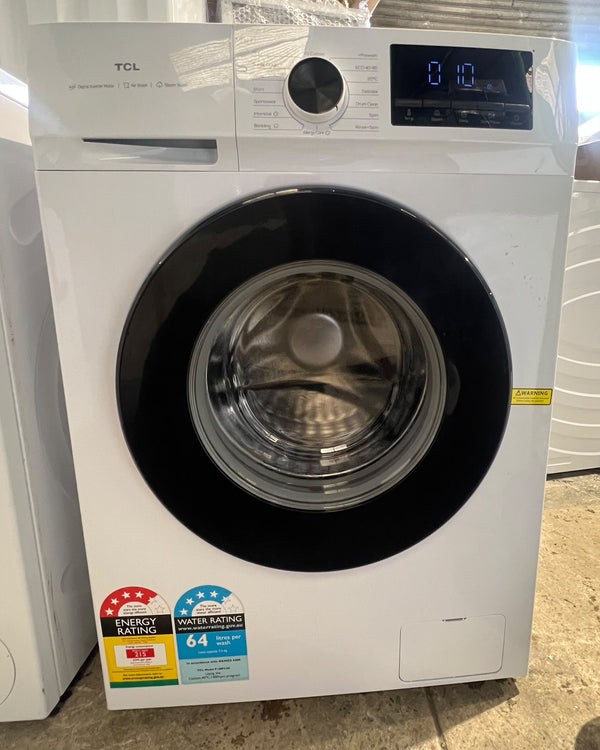 TCL 7.5kg Front Load Washing Machine P108FLW - White