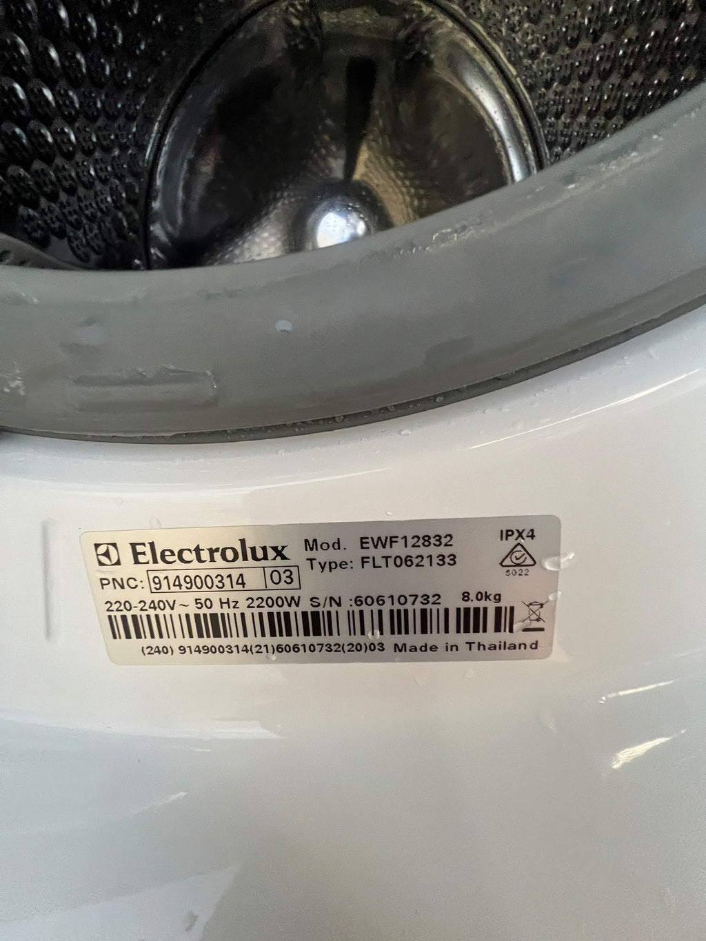 Electrolux Time Manager 8kg Front Load Washing Machine EWF12832