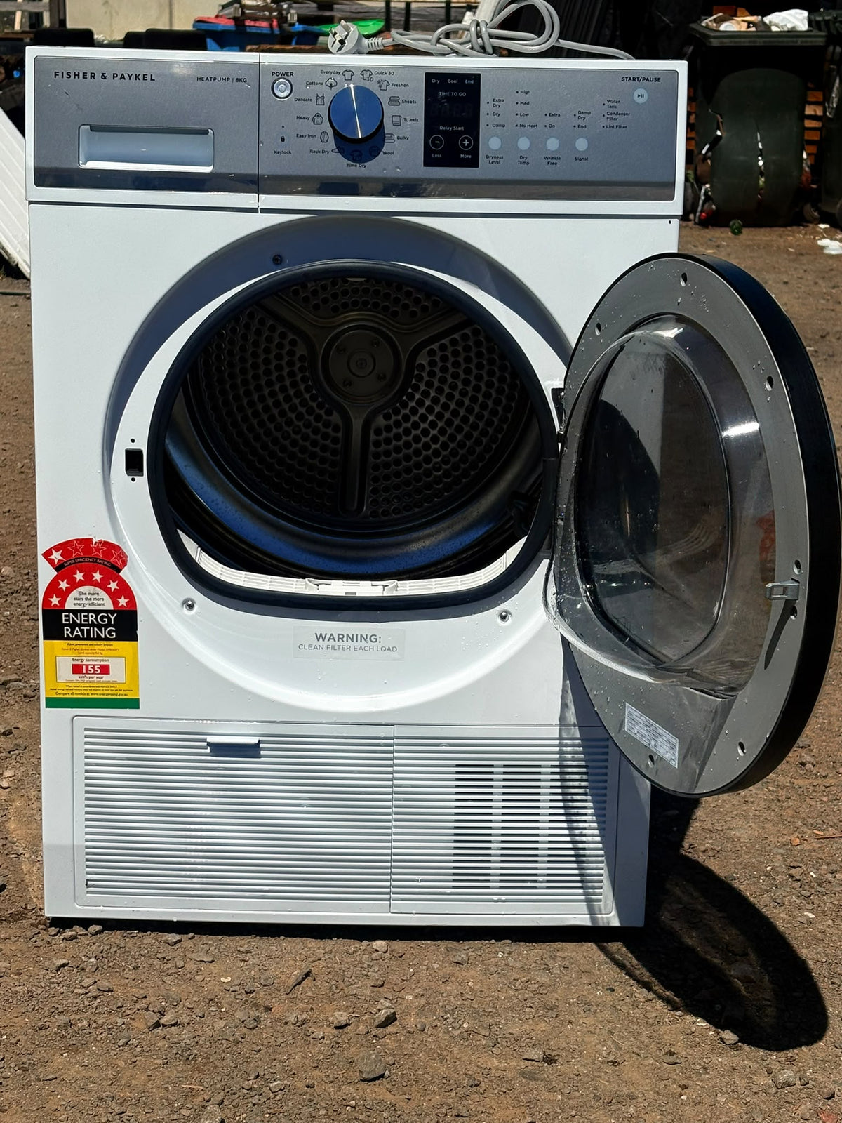 Fisher & Paykel DH8060P3 8kg Series 5 Heat Pump Dryer – White