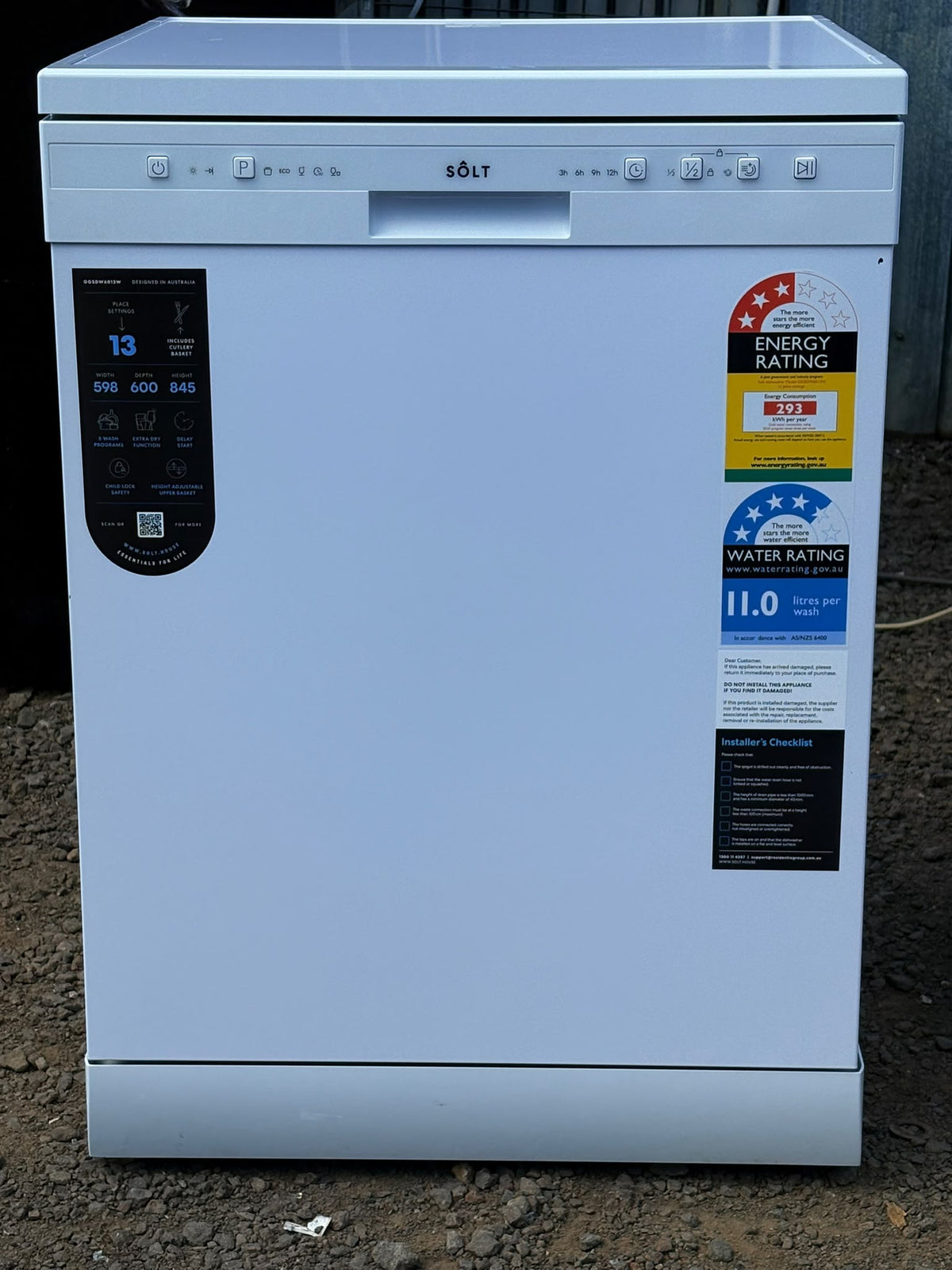 60cm Freestanding Dishwasher White GGSDW6013W