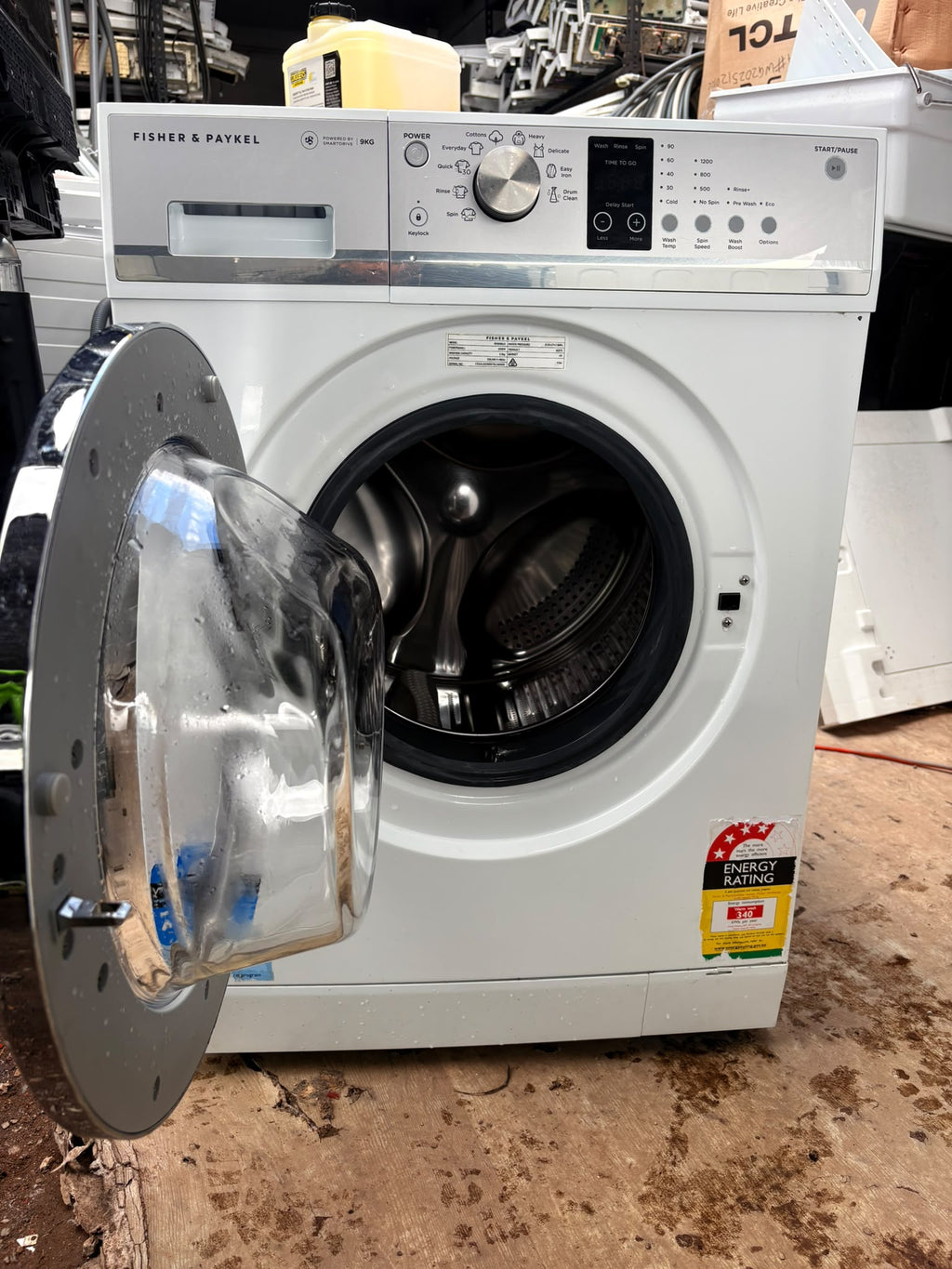 Fisher & Paykel WH9060J3 Series 3 9kg Front Load Washing Machine – White