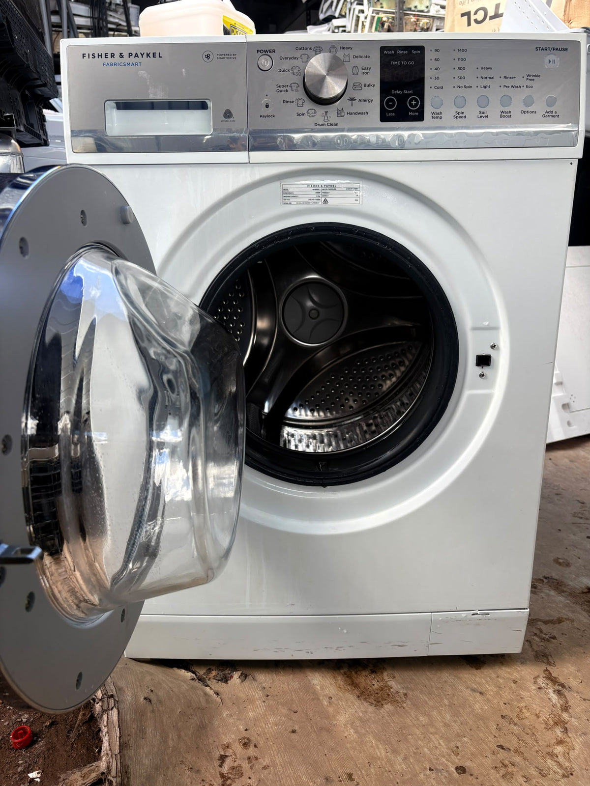 Fisher & Paykel WH8060F1 FabricSmart 8kg Front Load Washing Machine – White