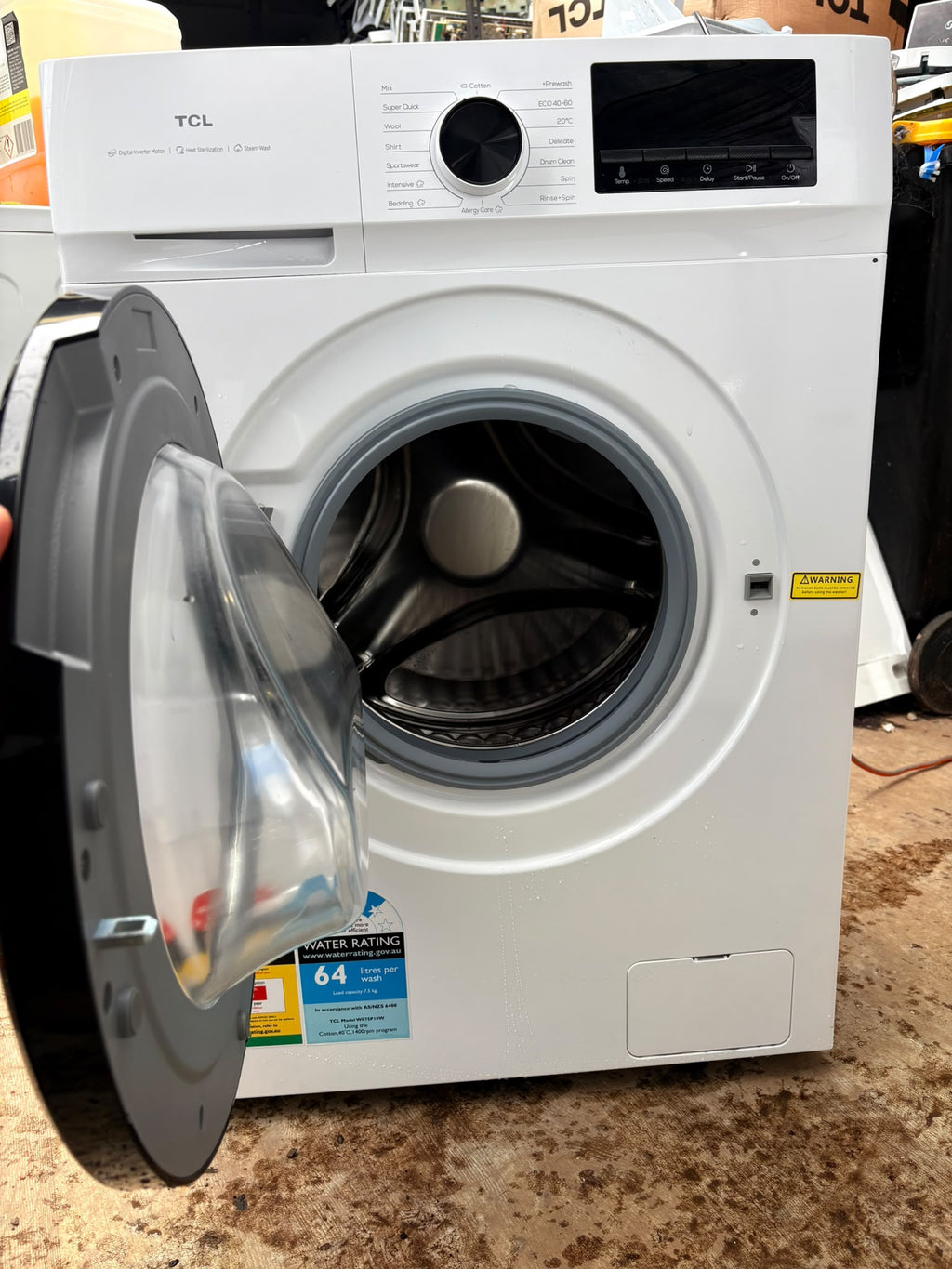 TCL WF75P10W 7.5kg Front Load Washing Machine – White