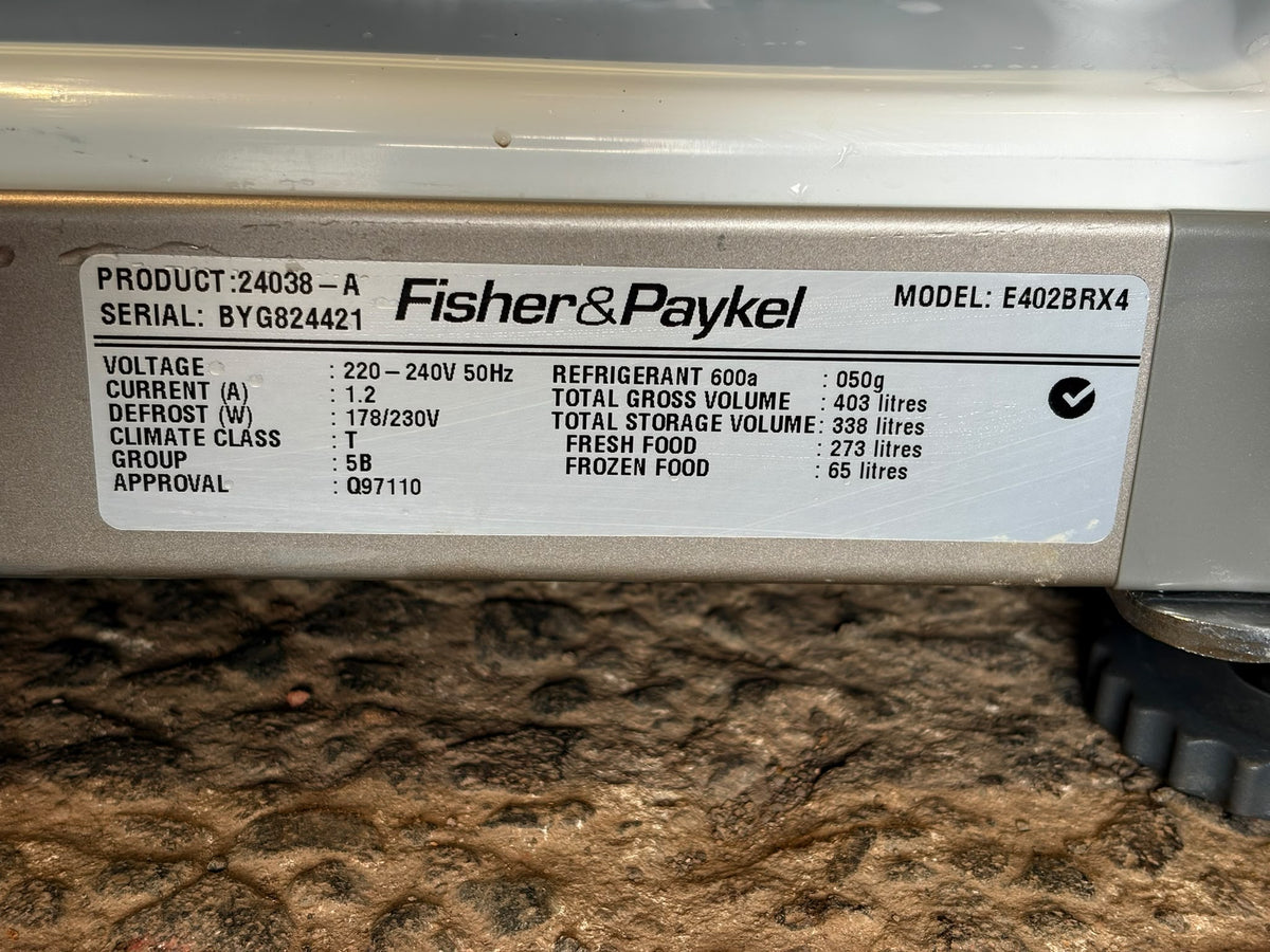 Fisher & Paykel E402BRX4 403L ActiveSmart Bottom Mount Fridge – Refurbished