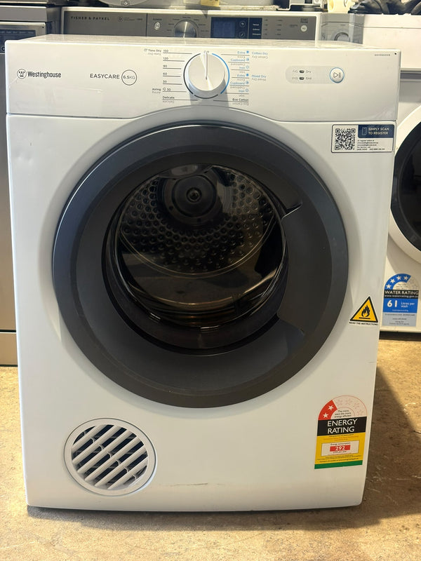 Westinghouse WDV656N3WB 6.5kg Vented Dryer – White
