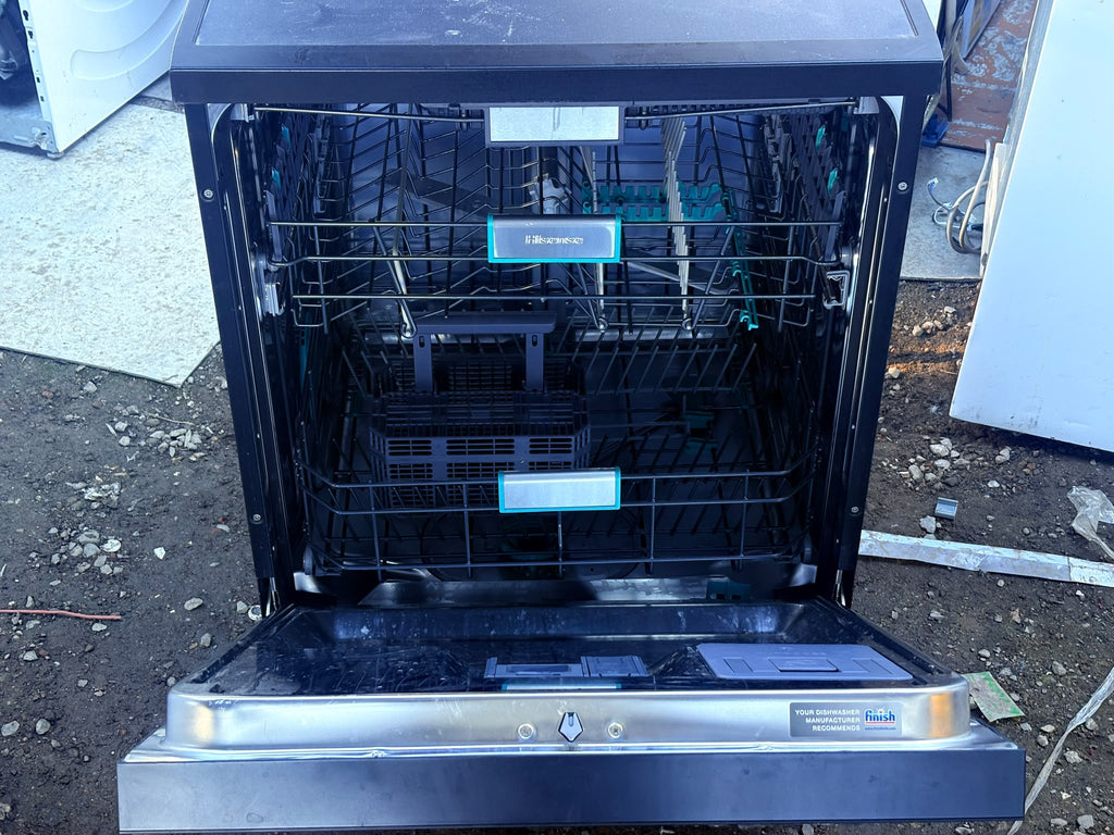 Hisense HSAP16FB 60cm 16 Place Freestanding Dishwasher – Black Steel
