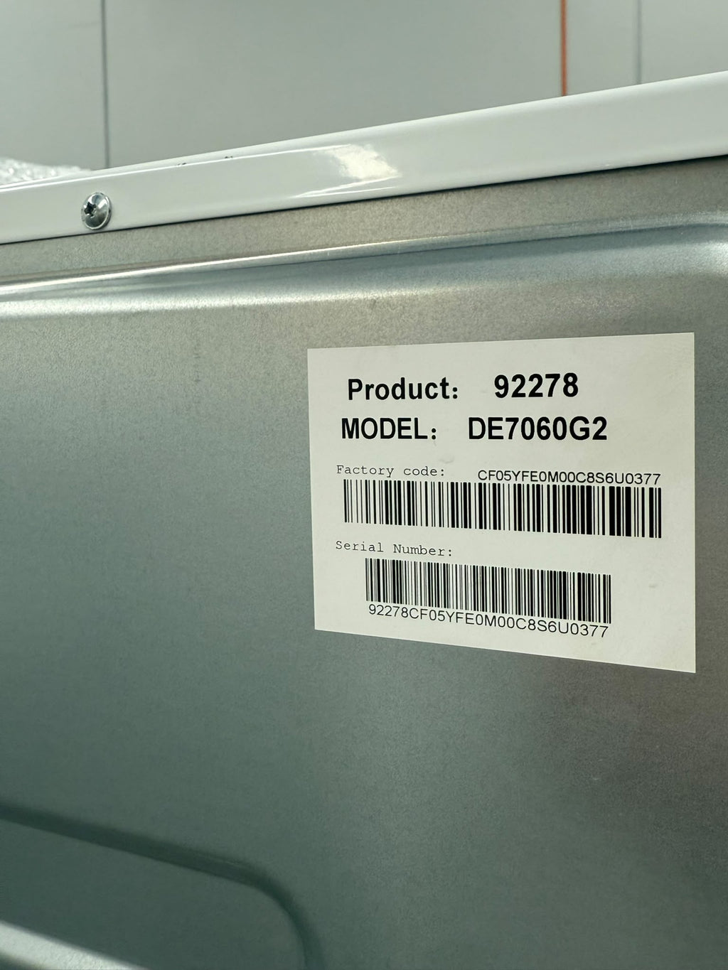 Fisher & Paykel DE7060G2 Series 5 7kg Vented Dryer – White