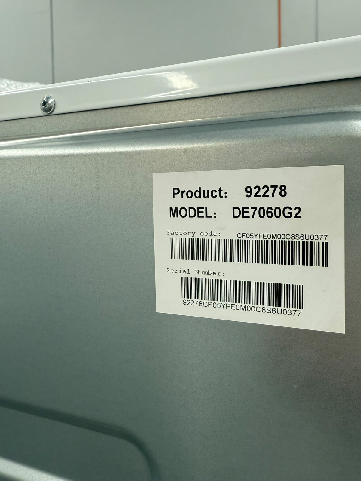 Fisher & Paykel DE7060G2 Series 5 7kg Vented Dryer – White