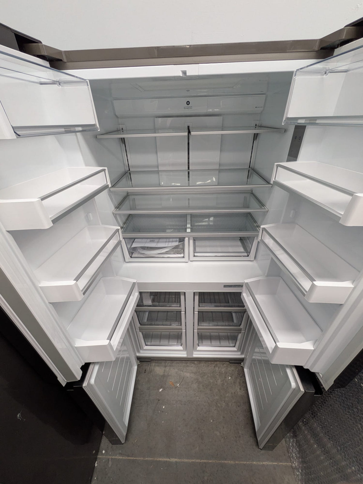Fisher & Paykel RF605QNUVB1 538L Quad Door Fridge – Black Stainless Steel, Ice & Water