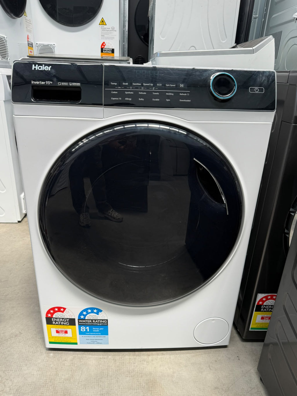 Haier HWF95AN1 500 Series 9.5kg Front Load Washing Machine – White