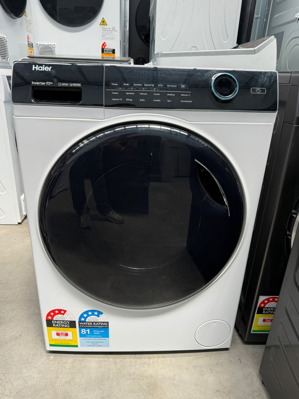 Haier HWF95AN1 500 Series 9.5kg Front Load Washing Machine – White