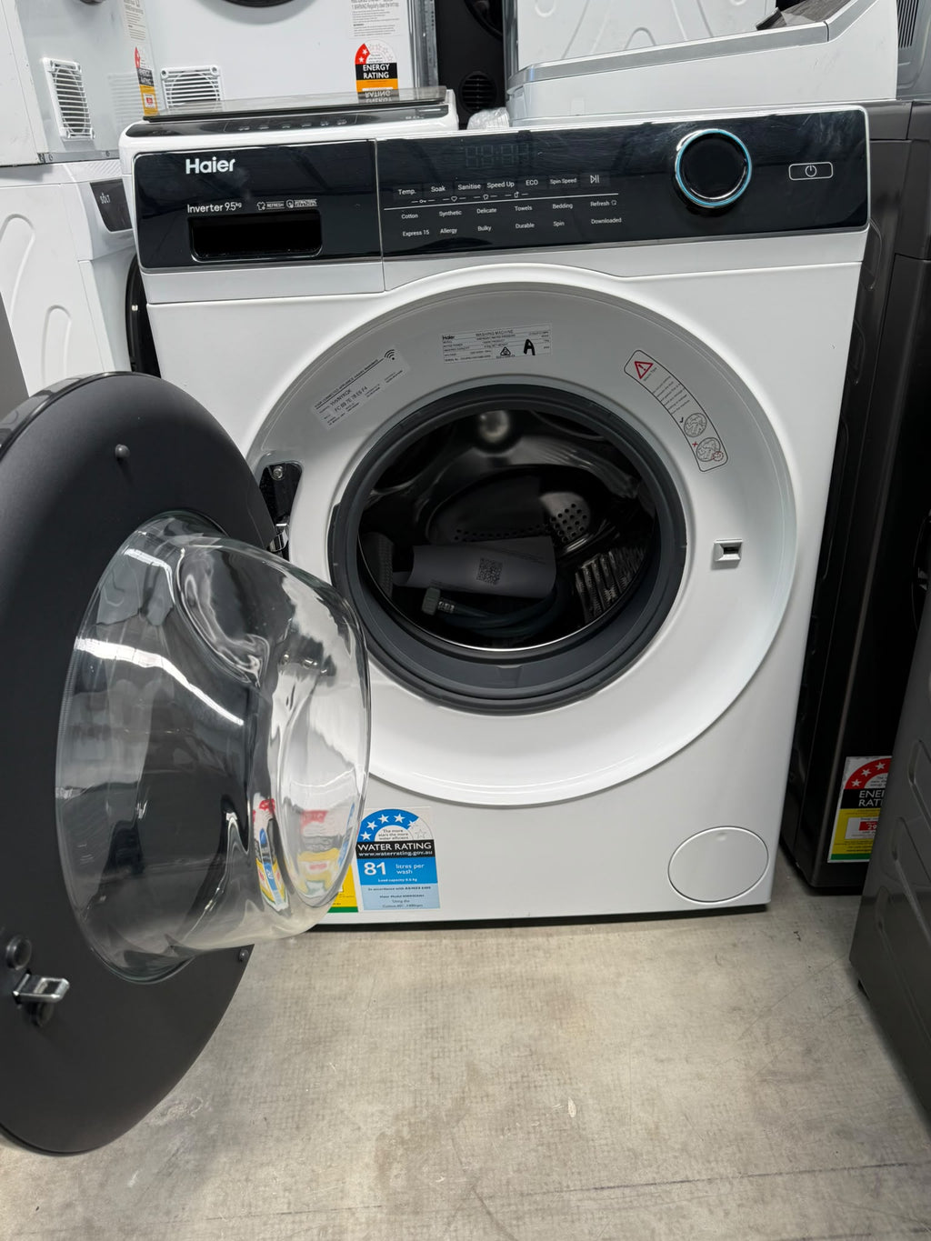 Haier HWF95AN1 500 Series 9.5kg Front Load Washing Machine – White