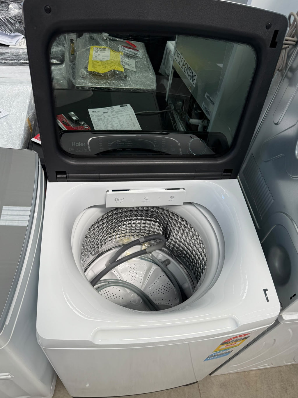 Haier HWT12AD1 600 Series 12kg Top Load Washing Machine – White, UV Protect