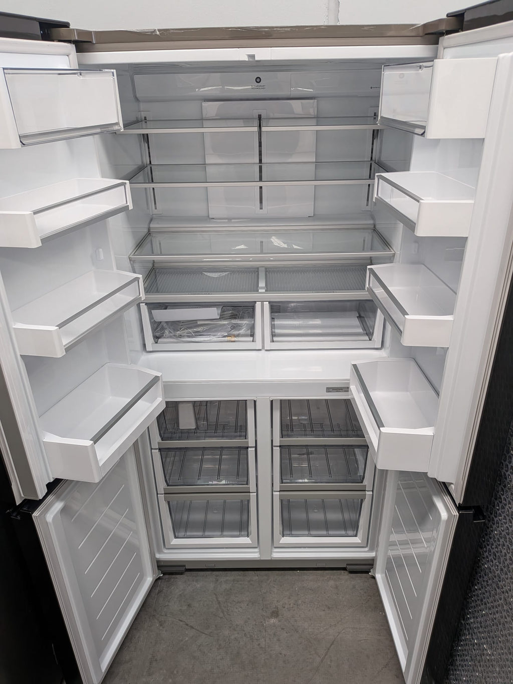 Fisher & Paykel RF605QNUVB1 538L Quad Door Fridge – Black Stainless Steel, Ice & Water