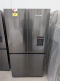 Fisher & Paykel RF605QNUVB1 538L Quad Door Fridge – Black Stainless Steel, Ice & Water