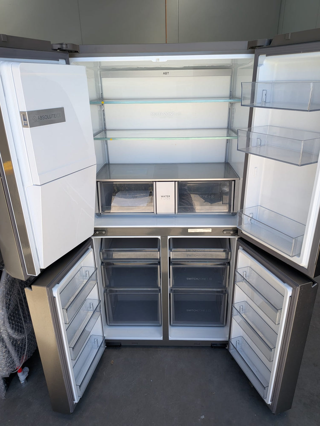 Haier HRF680YZS 601L 600 Series Quad Door Fridge Freezer – Satina