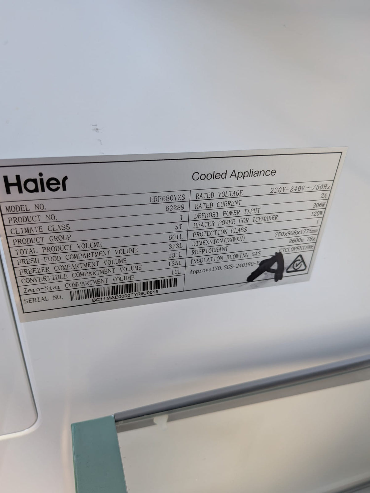 Haier HRF680YZS 601L 600 Series Quad Door Fridge Freezer – Satina