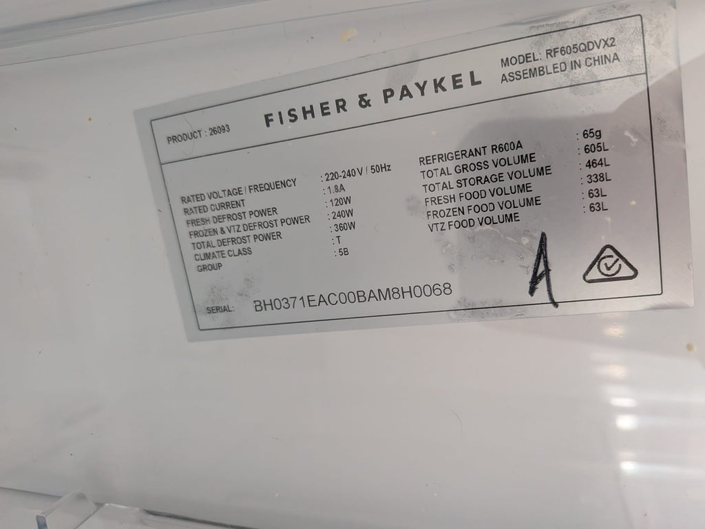 Fisher & Paykel RF605QDVX2 Series 7 538L Quad Door Fridge Freezer – Stainless Steel