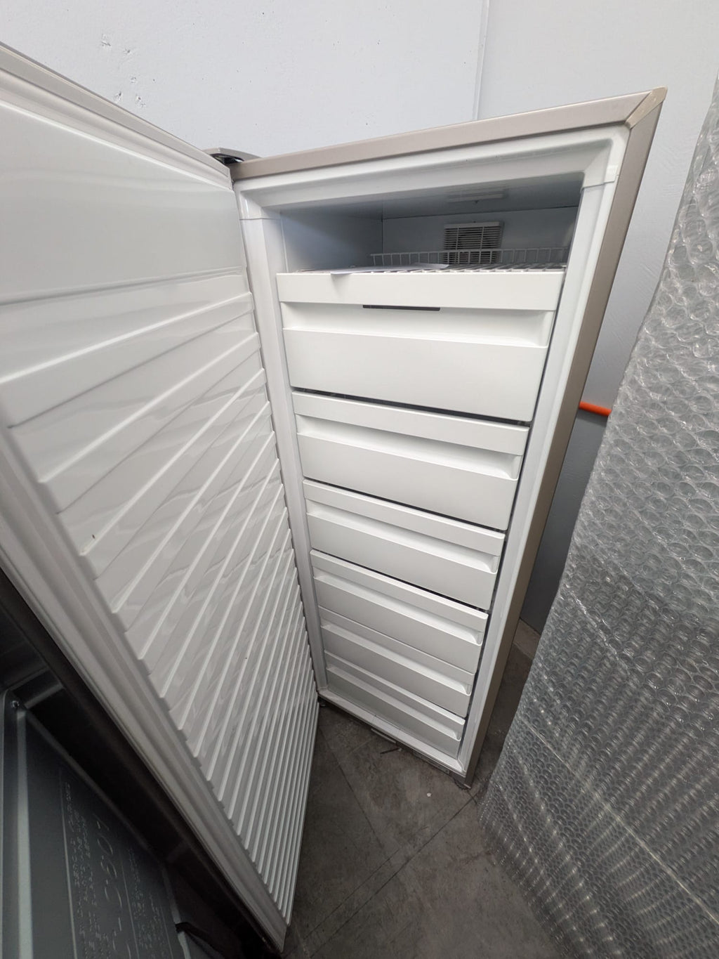 Fisher & Paykel E388LXFD1 389L Upright Freezer – Stainless Steel, Left Hinge