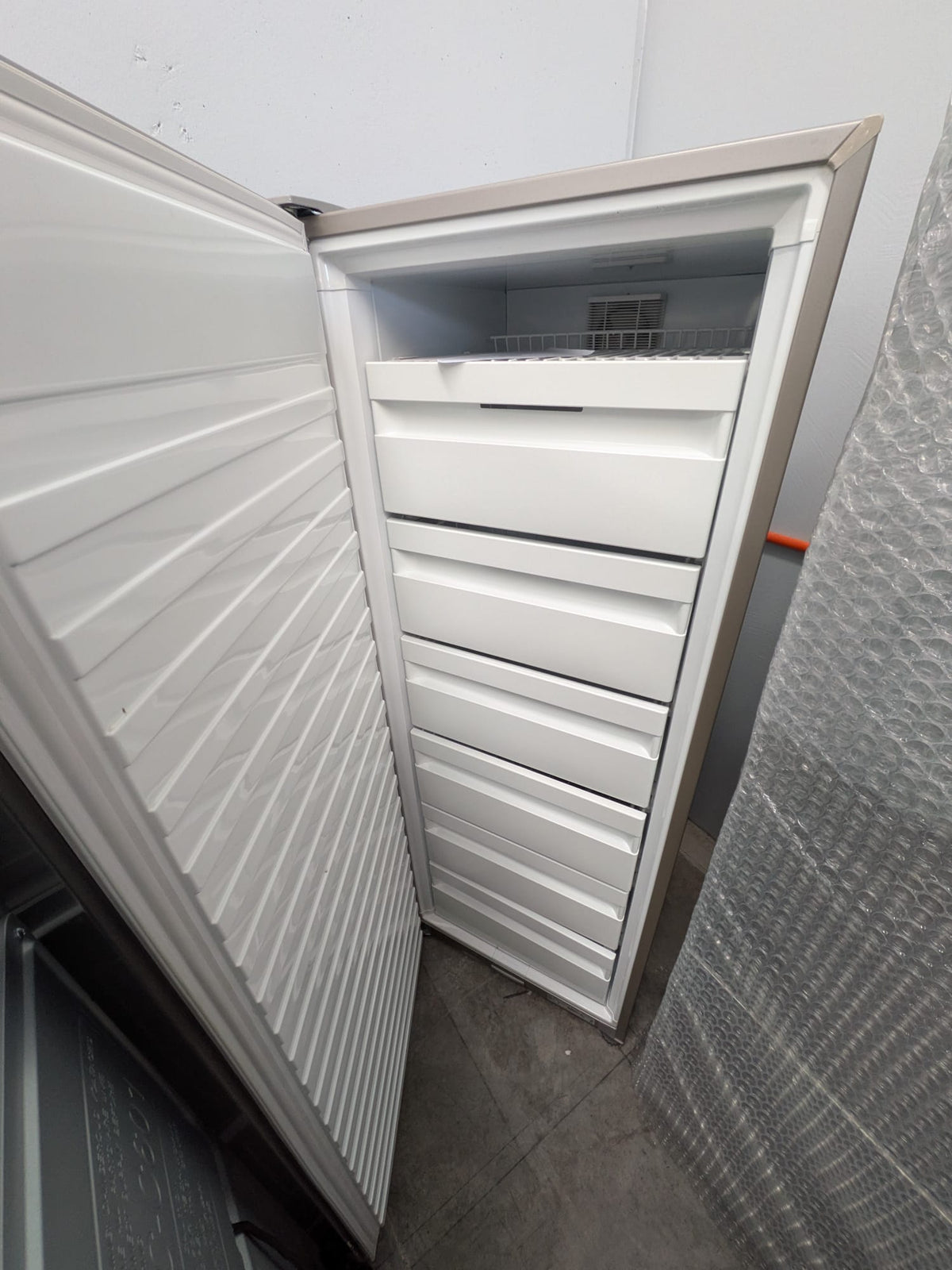 Fisher & Paykel E388LXFD1 389L Upright Freezer – Stainless Steel, Left Hinge