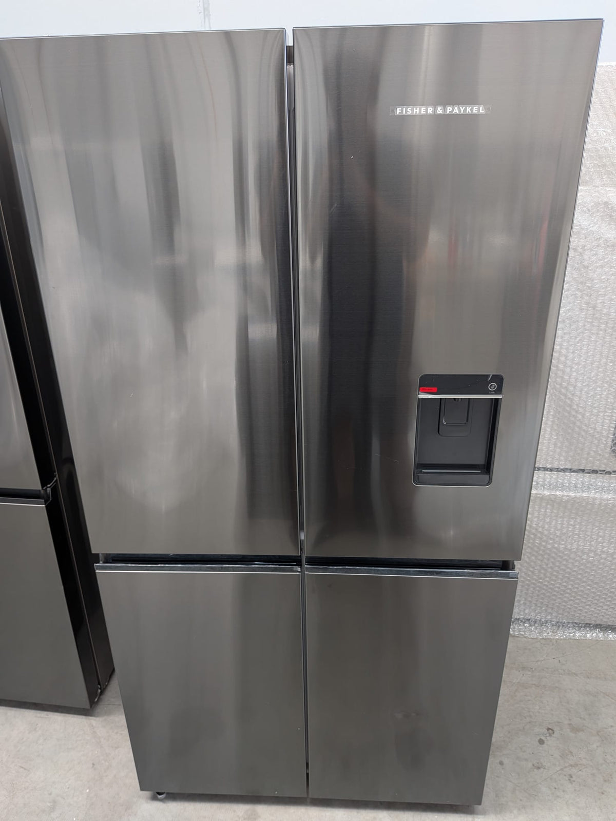 Fisher & Paykel RF605QNUVB1 538L Quad Door Fridge – Black Stainless Steel, Ice & Water