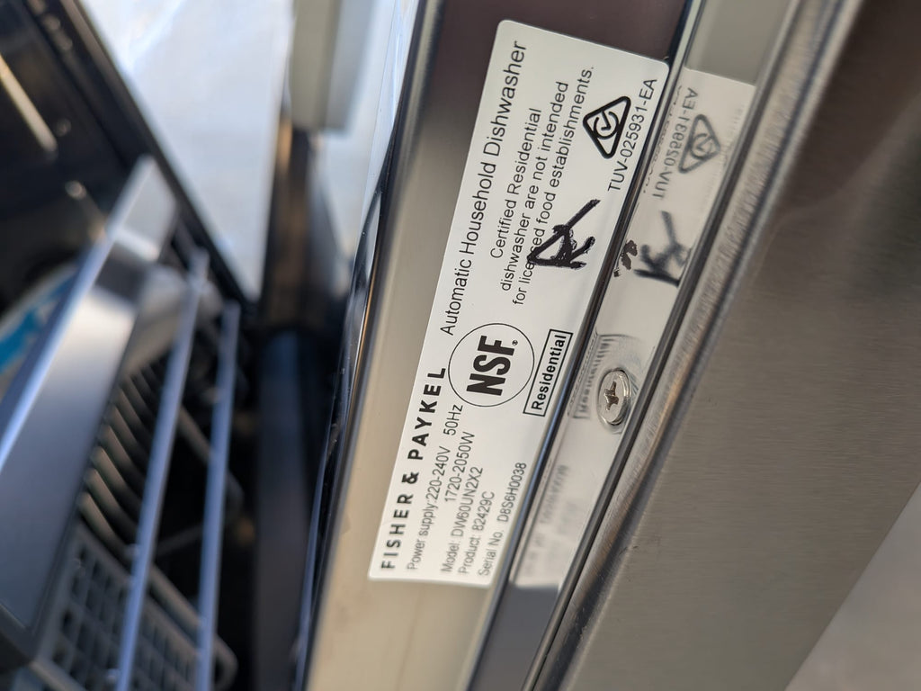 Fisher & Paykel DW60UN2X2 Series 5 15 Place Setting Built-under Dishwasher – Stainless Steel