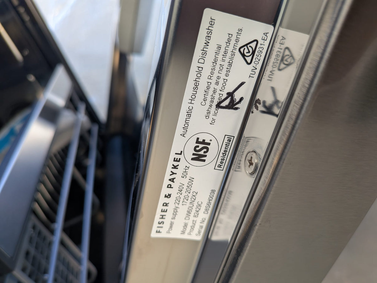 Fisher & Paykel DW60UN2X2 Series 5 15 Place Setting Built-under Dishwasher – Stainless Steel