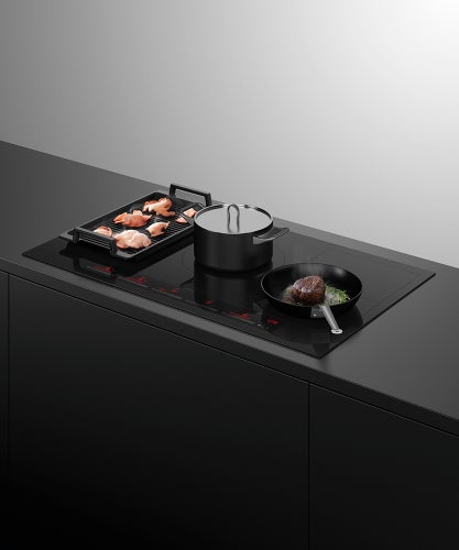 Fisher & Paykel CI905ZZDTB5 90cm Series 7 Induction Cooktop – Black Glass, 2 SmartZones